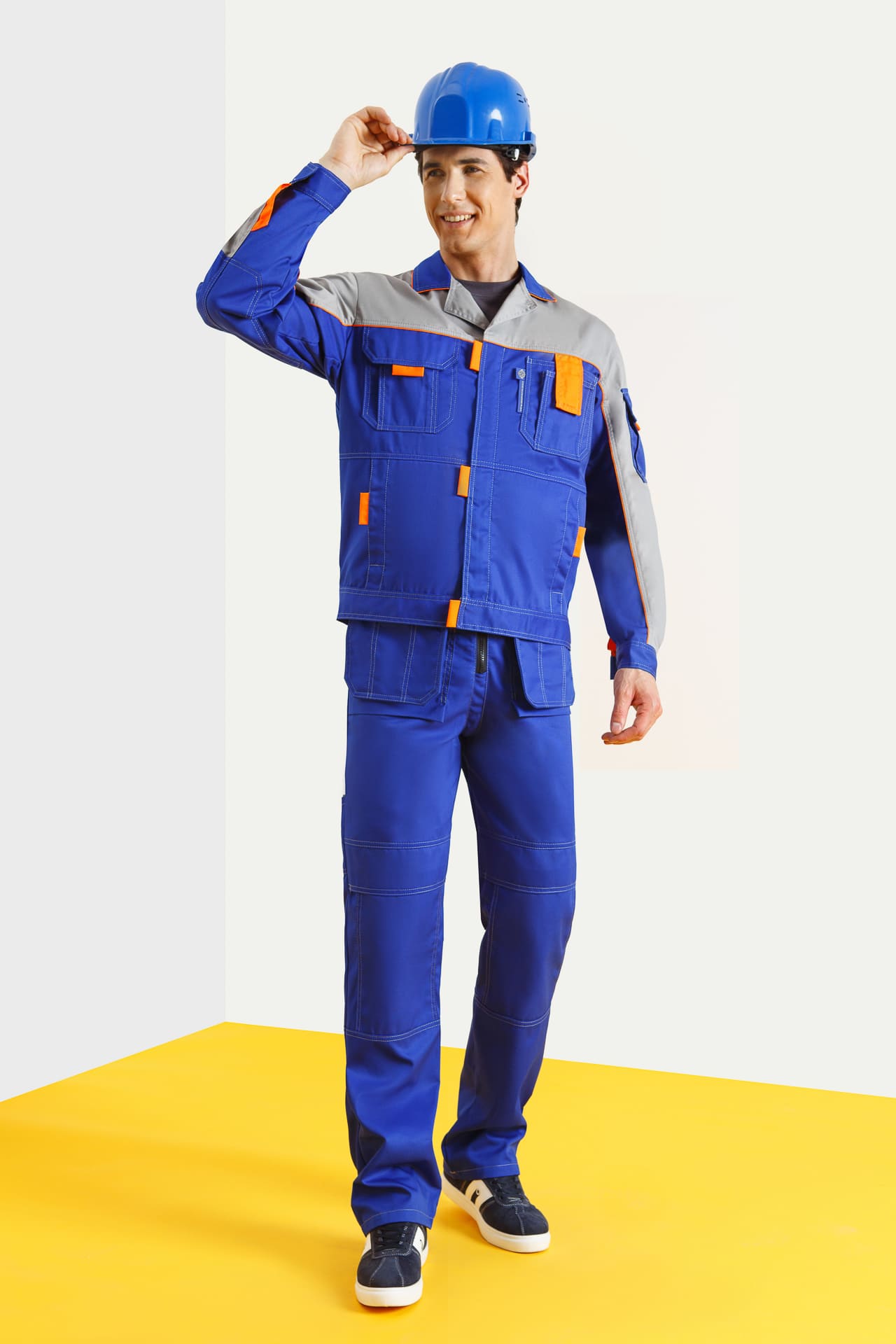 65244 Костюм "Профессионал-2" василек-светло-серый  Летняя спецодежда  размер 48-50/194-200  - Вид №7