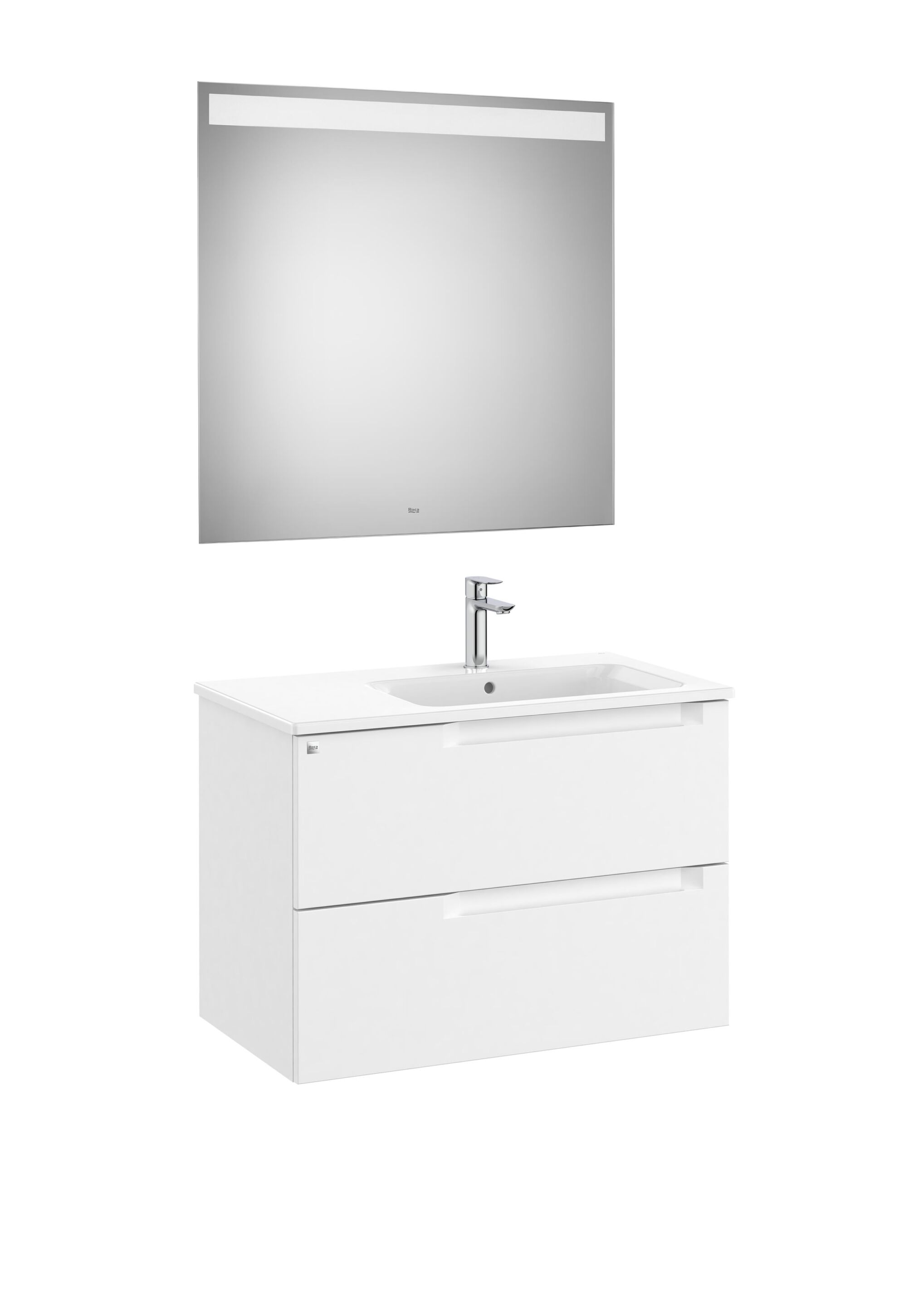 Деревянный подвесной умывальник с зеркалом Roca UNIK A85182 / A85183 / A85184 ARCH-00019858 - Вид №48