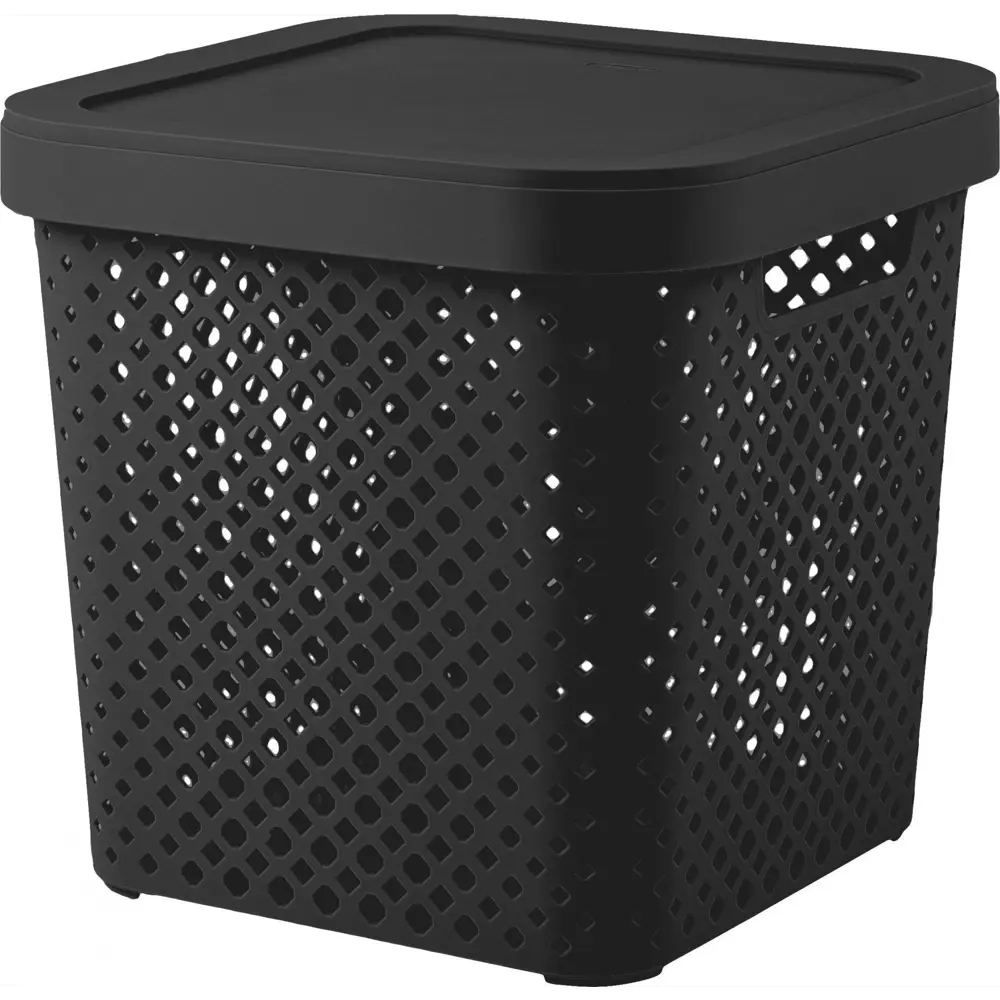 Корзина для хранения Plast Team Миен 31x30x31 см полипропилен цвет черный STLM-2081452