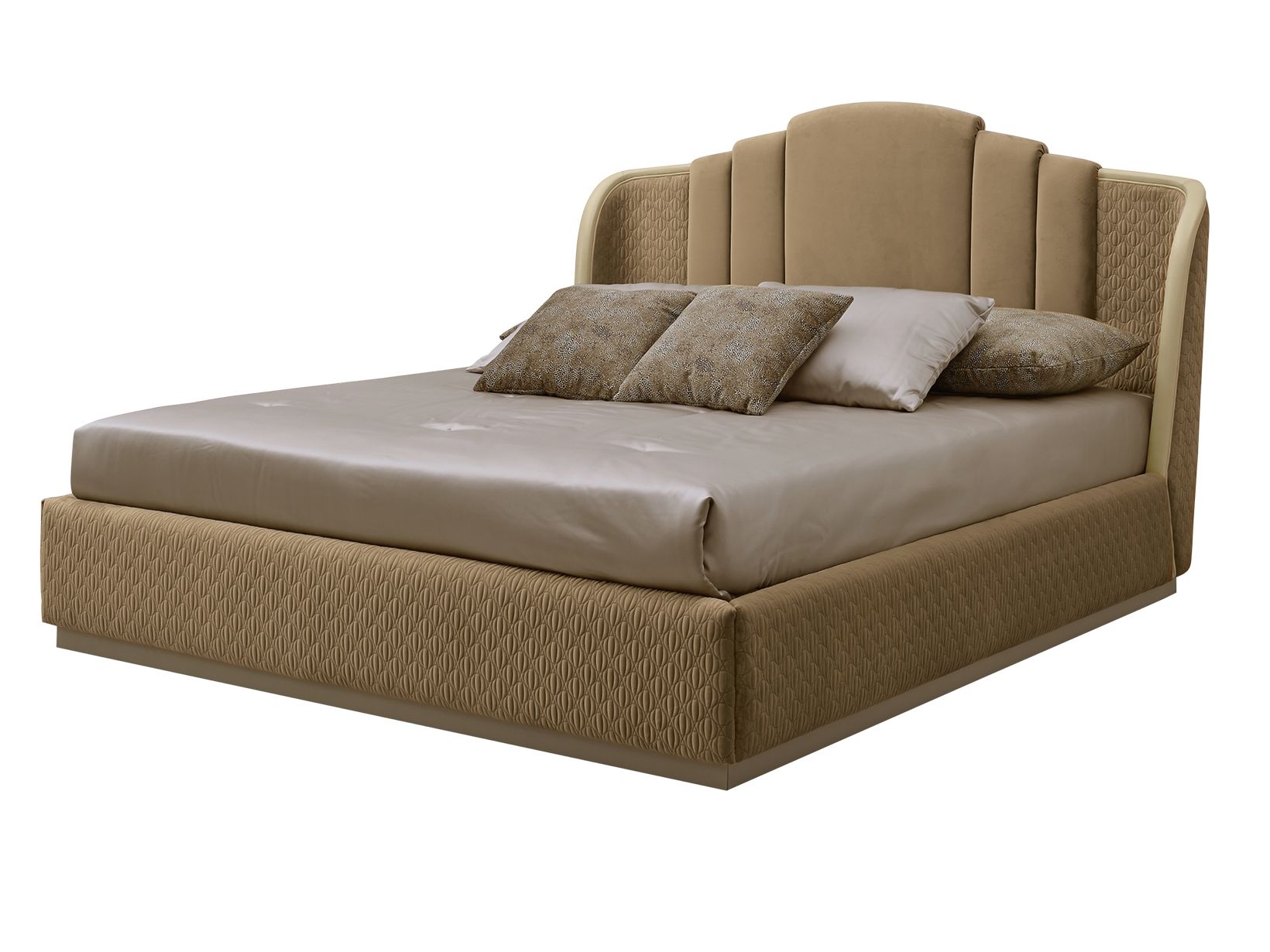 Тканевая кровать с мягким изголовьем A.R. Arredamenti ARCH-00056870