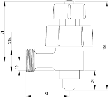 258 Кран для переоборудования прачечной Kowhai Methven  - Вид №1