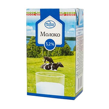 Молоко питьевое ультрапастеризованное 3,2% Молочный гостинец 1 л БЗМЖ Santreyd 29536 - Вид №1