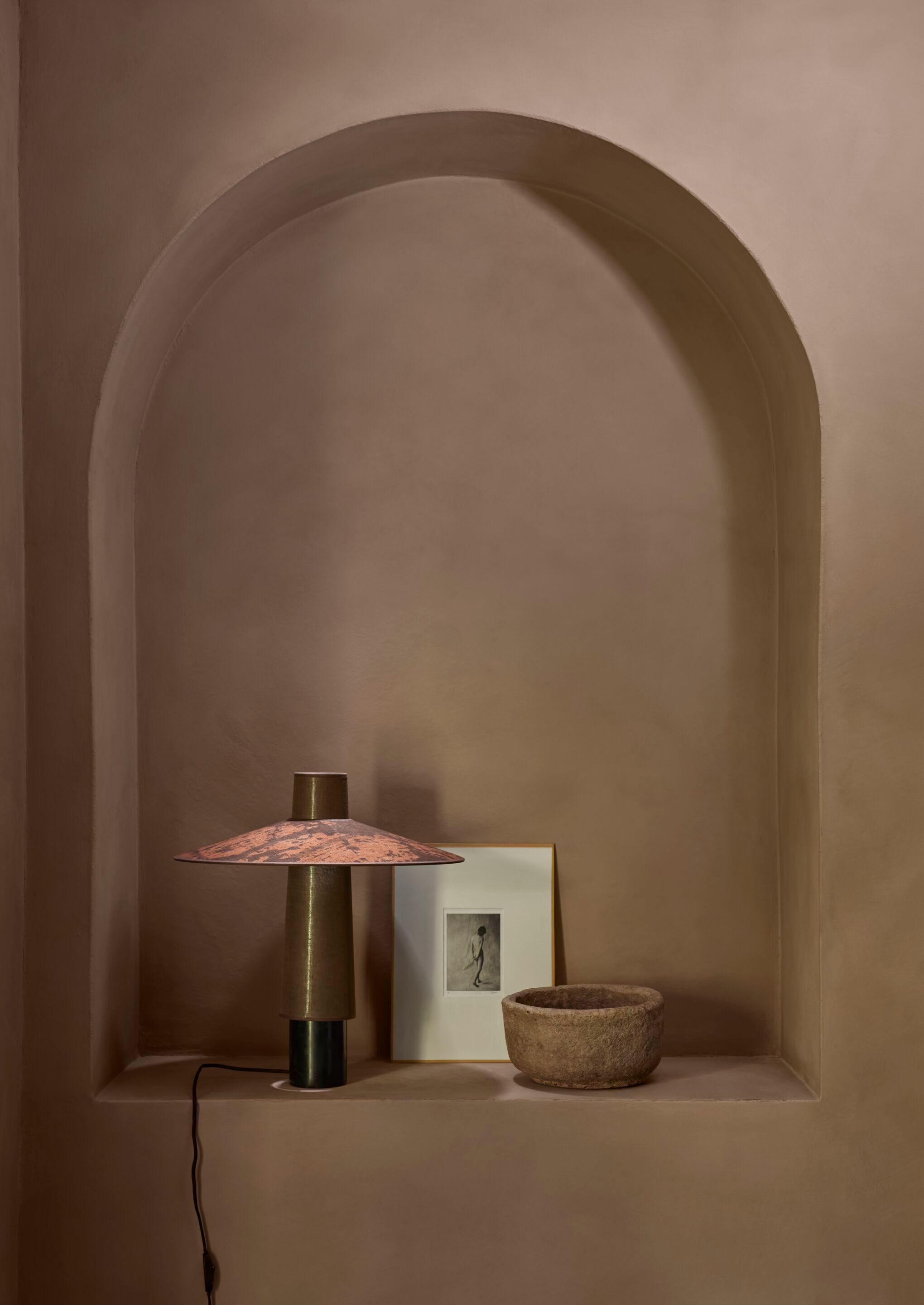 Льняная настольная лампа Forestier Thésée ARCH-00115520 - Вид №1