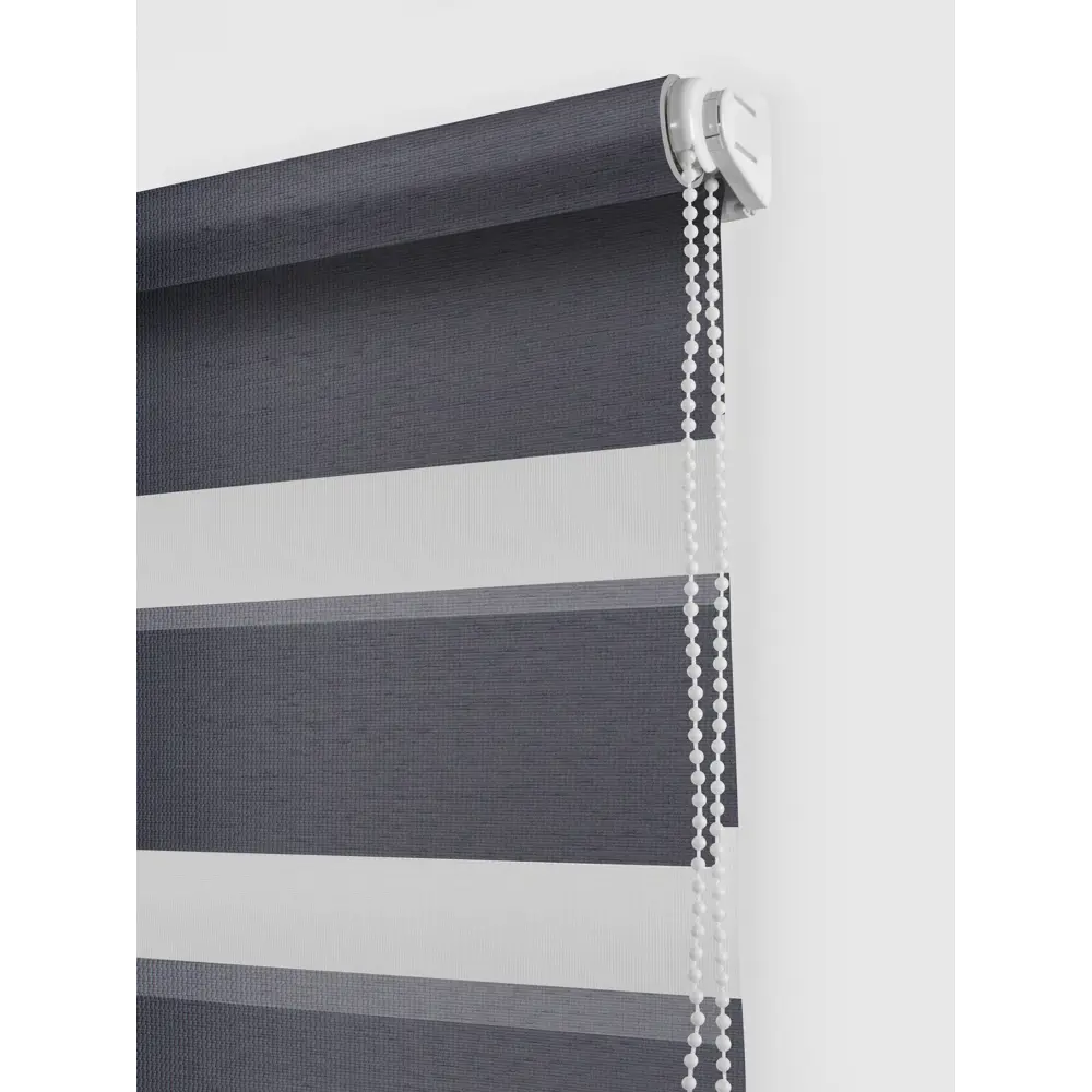 Штора рулонная день-ночь Madrid 70x160 см графит MIAMOZA Коллекция 2024г STLM-2007561 - Вид №1