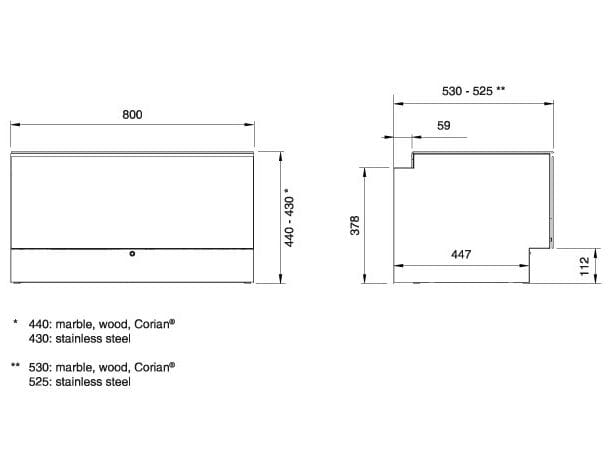Мраморный санитарный модуль Fior di Bosco для умывальника CEADESIGN ABACO ARCH-00037288 - Вид №2
