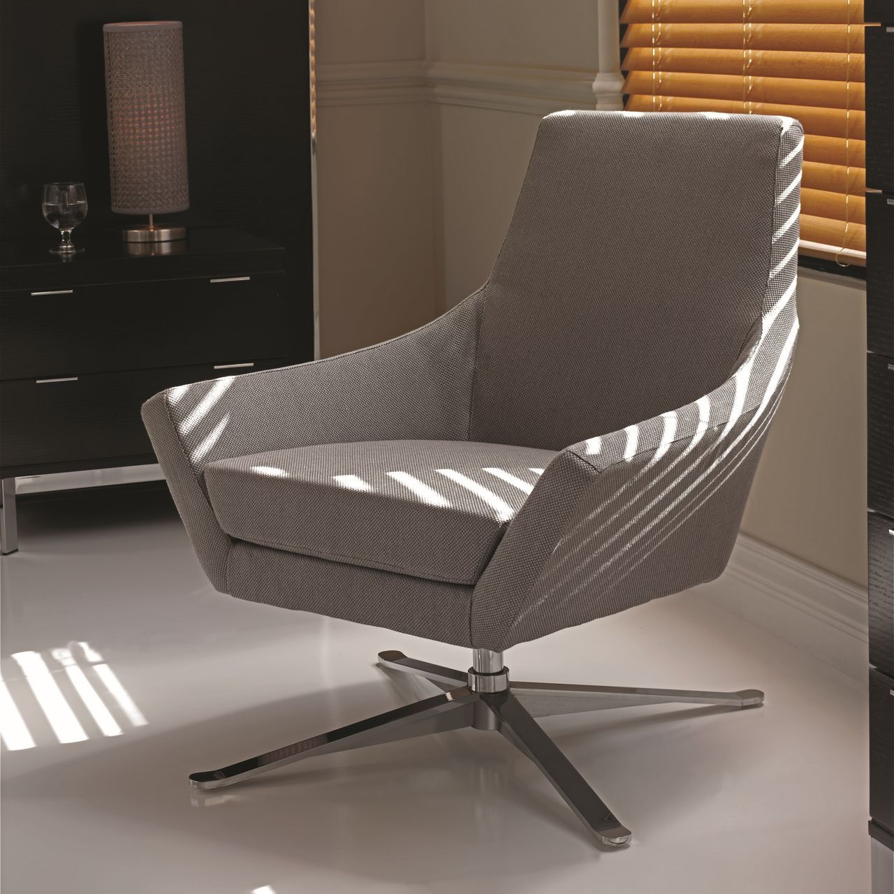 Тканевое вращающееся кресло с подлокотниками Hurtado Evolution ARCH-00114622 - Вид №1