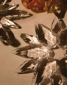 1195 001 a3 Украшение снежинки, акрил, 3 шт., Ø 11-12 см, разноцветные H-andreas