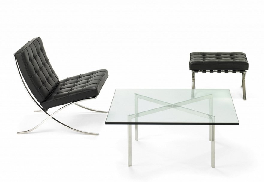 Кресло черное дизайнерское со стежкой Barcelona Style Chair SOHO DESIGN ДИЗАЙНЕРСКИЕ, BARCELONA 131536 Черный  - Вид №8