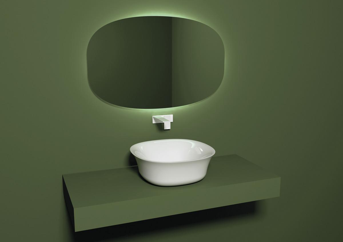 FLLAVFSQU4225 Накладная раковина на столешницу GSG CERAMIC Flut - Вид №1