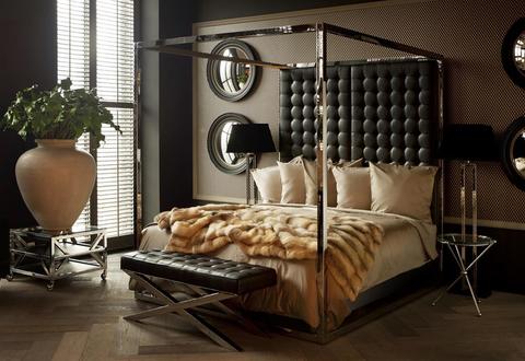 Скамейка Beekman Place от Eichholtz Черный/темный Хром EICHHOLTZ ДИЗАЙНЕРСКИЕ, EICHHOLTZ 060440 Хром  - Вид №1