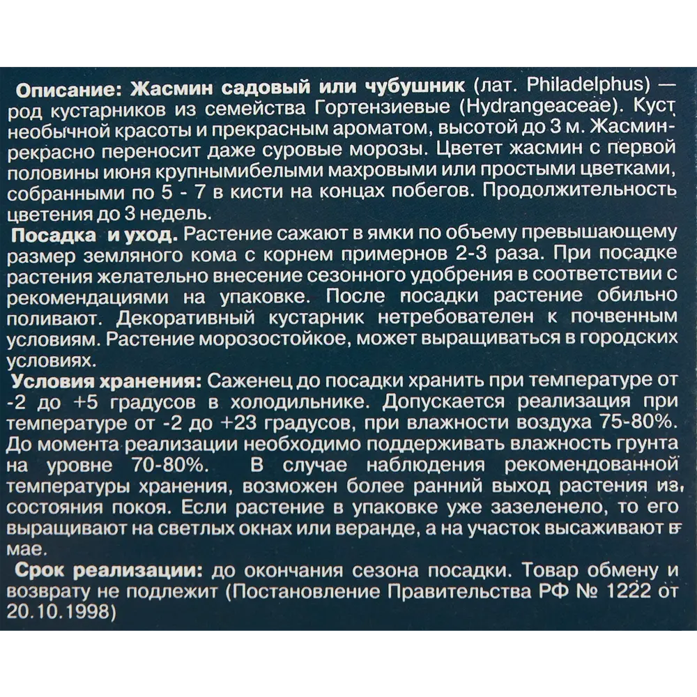 Жасмин садовый, в коробке 18321110 STLM-2193149 Santreyd  - Вид №2