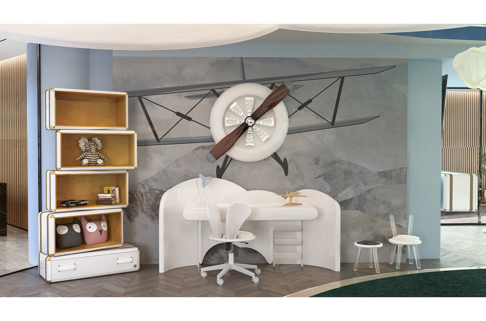 CIST656 Детский письменный стол Облачный стол Circu  - Вид №13