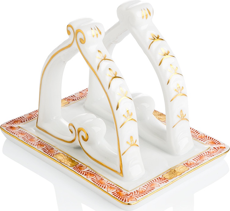 10628843 Herend Подставка для салфеток 11см "Аппони" (оранжевый) Фарфор 