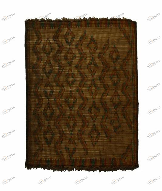 AFOLKI Прямоугольный коврик из дерева и кожи Tuareg St049tu