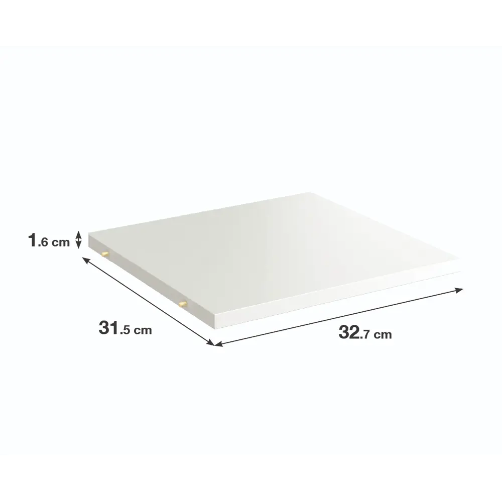 Полка для стеллажа KONSENSA Руан 32.7x31.5 см ЛДСП цвет белый STLM-2063101 - Вид №2