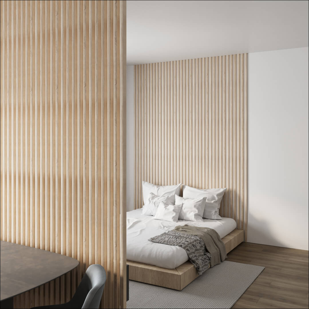 Интерьерная рейка МДФ STELLA Милана Дуб Сонома 20*30*2700 (уп.8 шт.) Стелла ПРО Standart STSR-821 - Вид №6