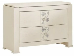 Barnini Oseo Прямоугольная прикроватная тумбочка из лакированной древесины с ящиками Fashion time Ft07