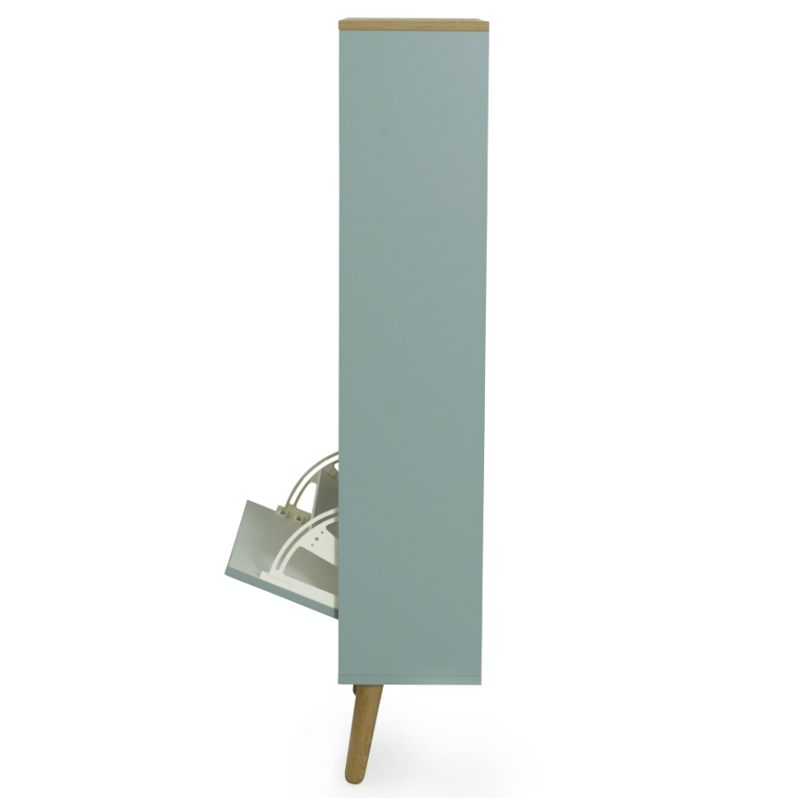 Шкаф для обуви Tenzo Dot, 128х57,5х24 см, дуб, светло-зеленый 1657676 - Вид №5