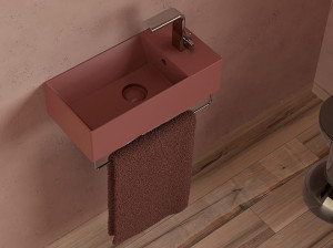 Керамическая подвесная ручная мойка