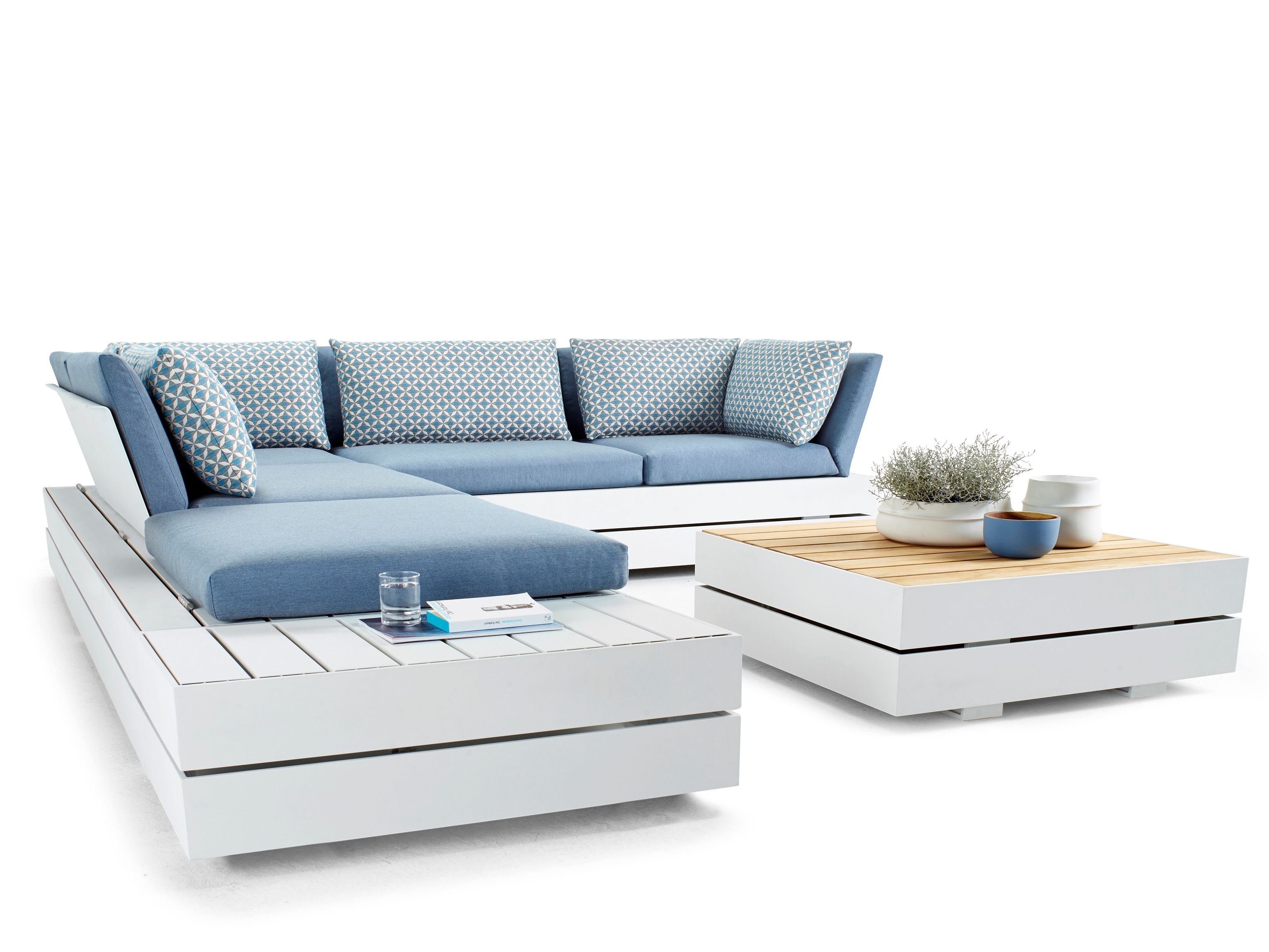 Угловой садовый диван из ткани solpuri Boxx ARCH-00050179 - Вид №2