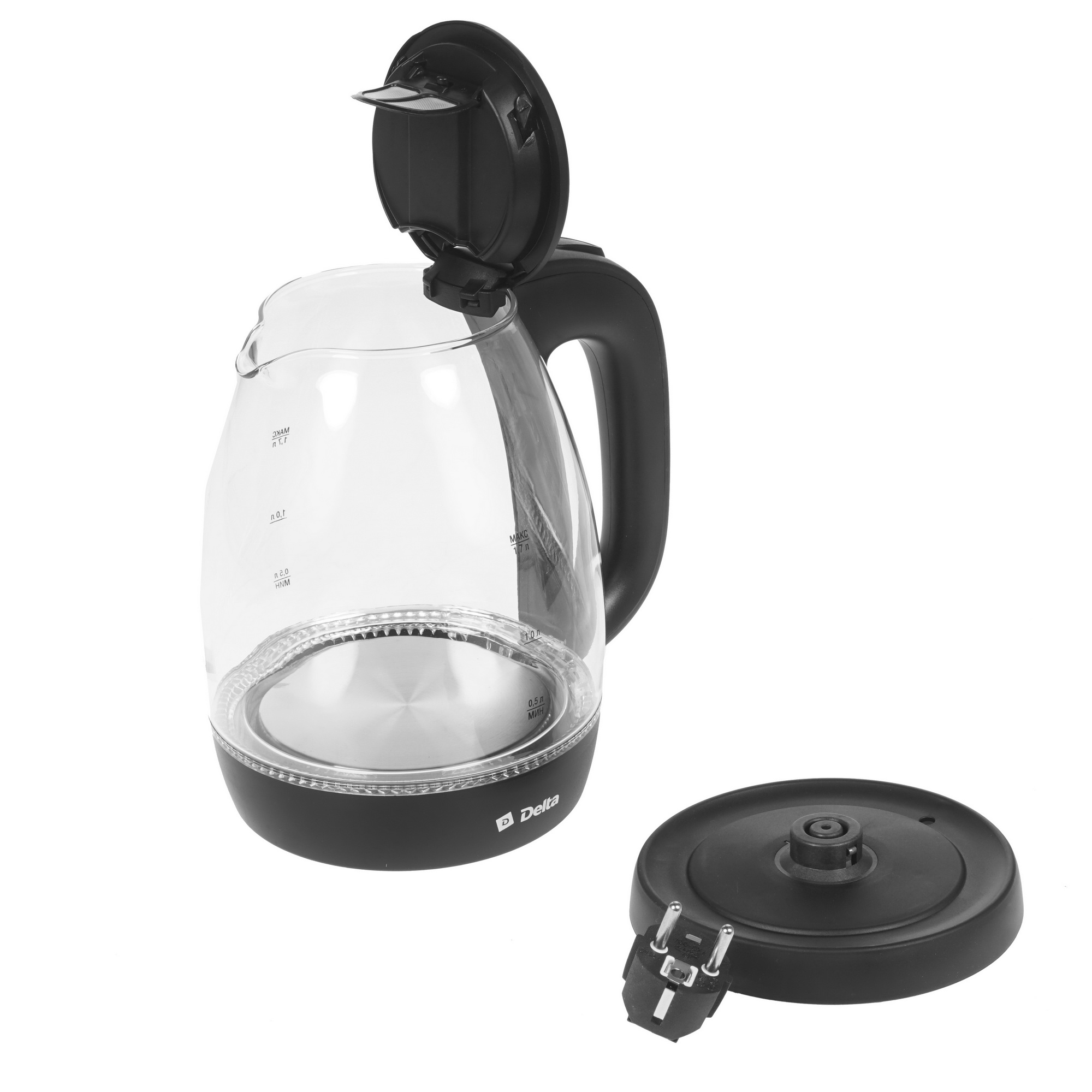 7999509 Электрочайник Delta DL-1203 черный STDN-0073062 - Вид №3