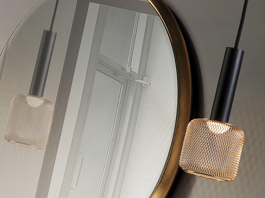 108989 Подвесной светильник 1L черный/золотой Schuller Sincro  - Вид №1