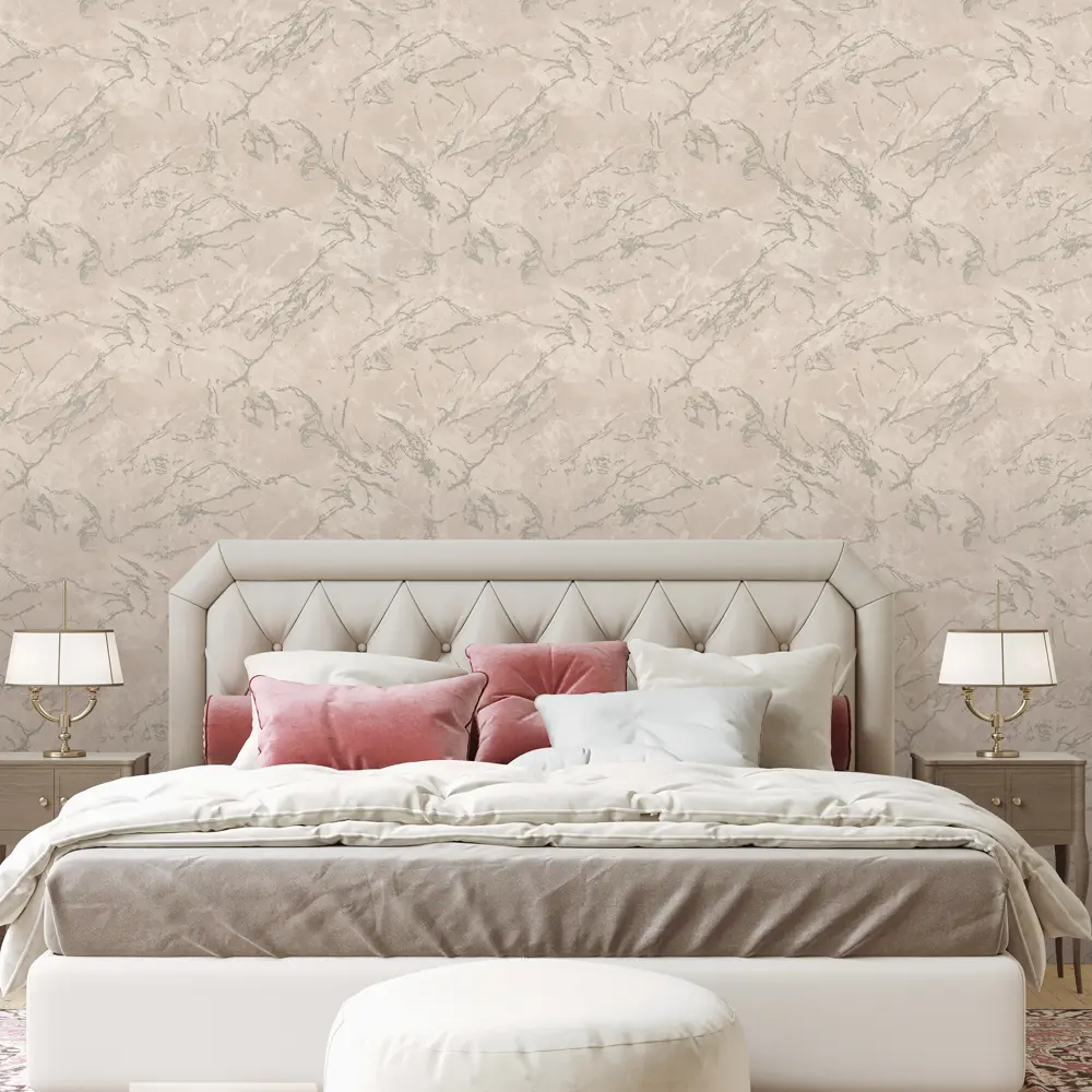 Обои флизелиновые Euro Decor Sultan светло-бежевые 1.06 м 7136-01 89111977 STLM-2160886 - Вид №2