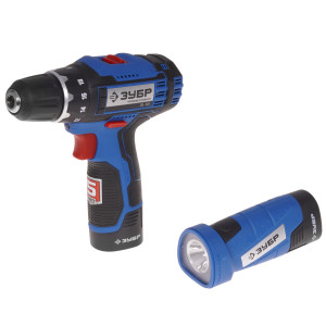 Набор электроинструментов Зубр DL-121-22F + LED фонарь 12V MAX LITHIUM PRO 9909104