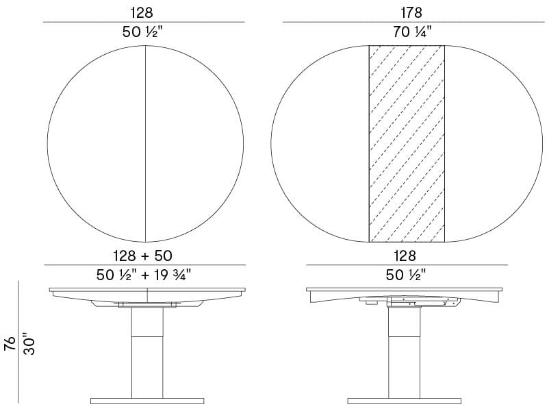 Круглый обеденный стол Potocco ARCH-00153005 - Вид №4