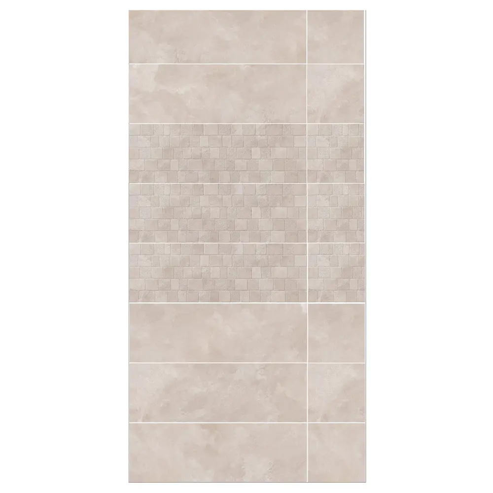 Плитка настенная Керамин Эдда 3Д рельеф 75x25 см 1.69 м² цвет бежевый STLM-2057209 - Вид №6