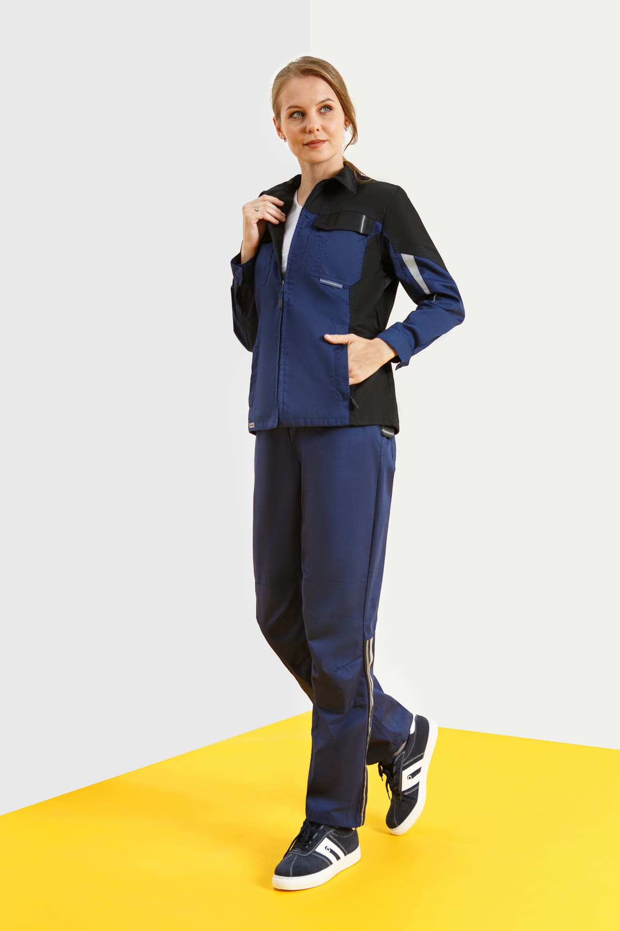 4997663 Костюм  женский темно-синий с черным STATUS  Женская размер 52-54/170-176  - Вид №7