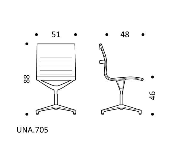 4 спицы подлокотник сетка поворотный операционный стул ICF ARCH-00123808 - Вид №2