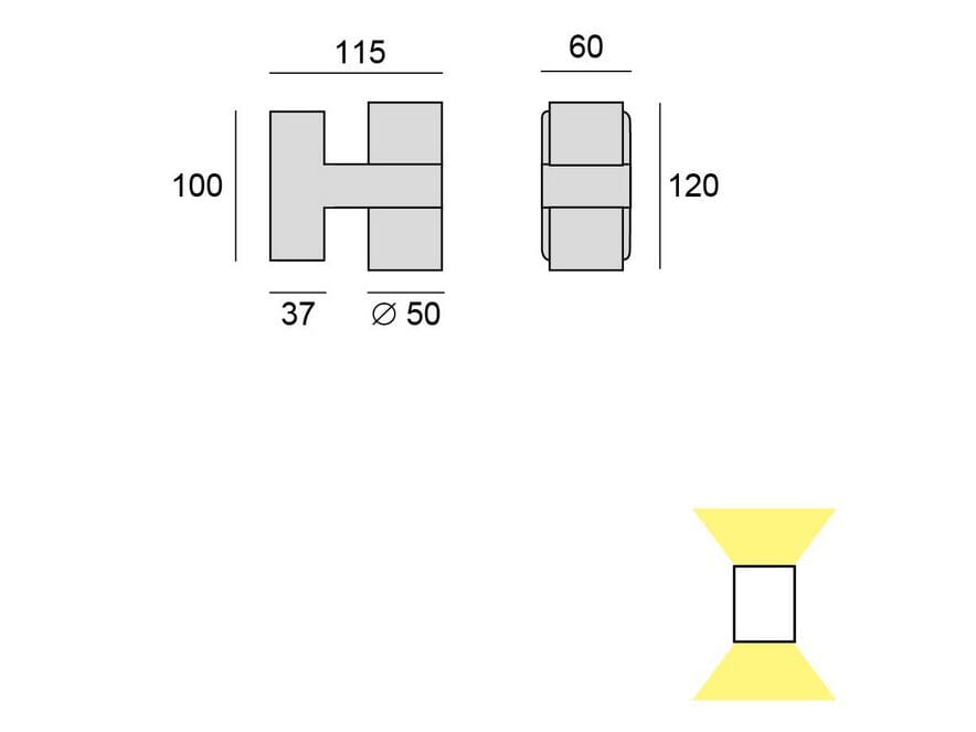 Алюминиевый светодиодный наружный настенный светильник BEL-LIGHTING JAKA S2 ARCH-00108130 - Вид №4