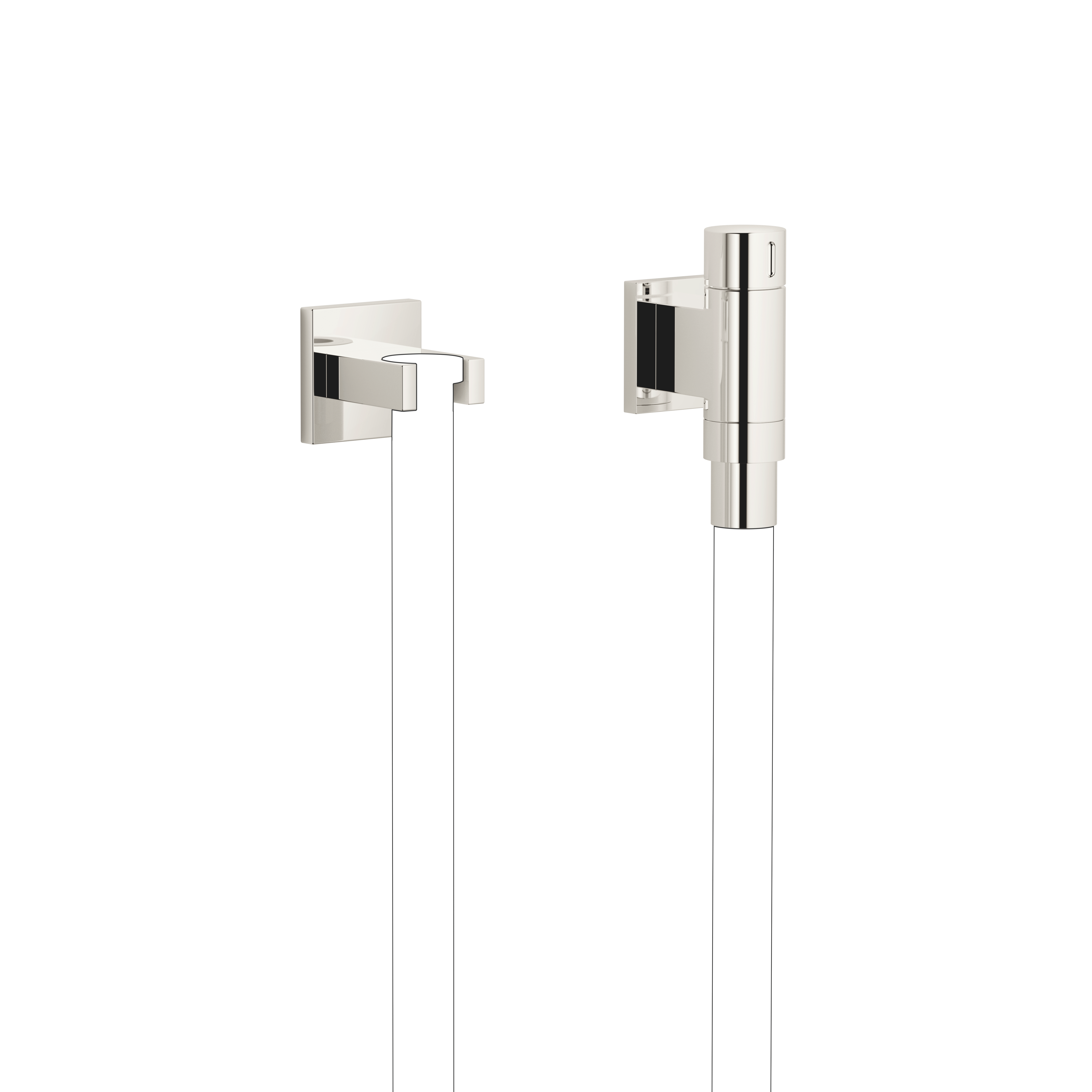 WATER TUBE Настенное колено Кнайпа с держателем шланга и отдельными розетками FlowReduce - Platinum 27841979-08 DornBracht