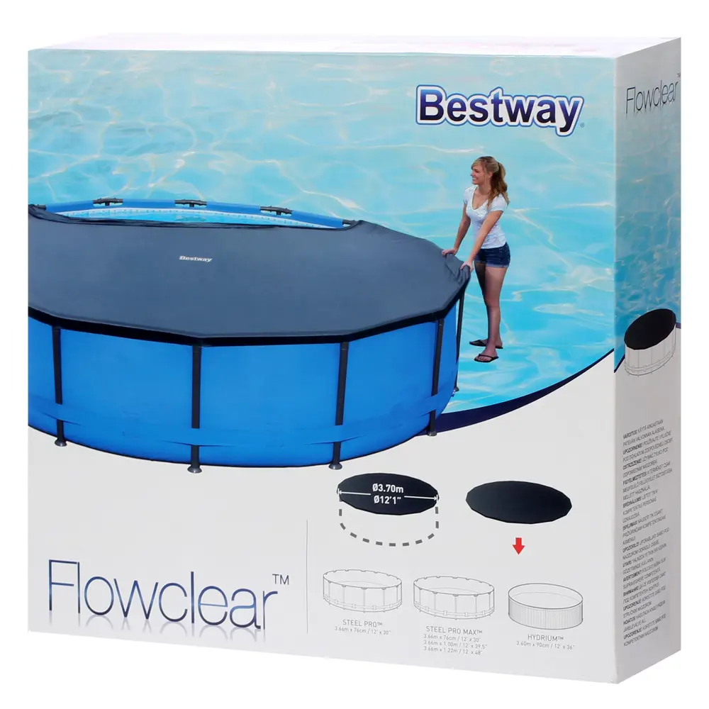 Укрытие для бассейна 366 см, ПВХ, цвет тёмно-серый Santreyd STLM-2111022 - Вид №1