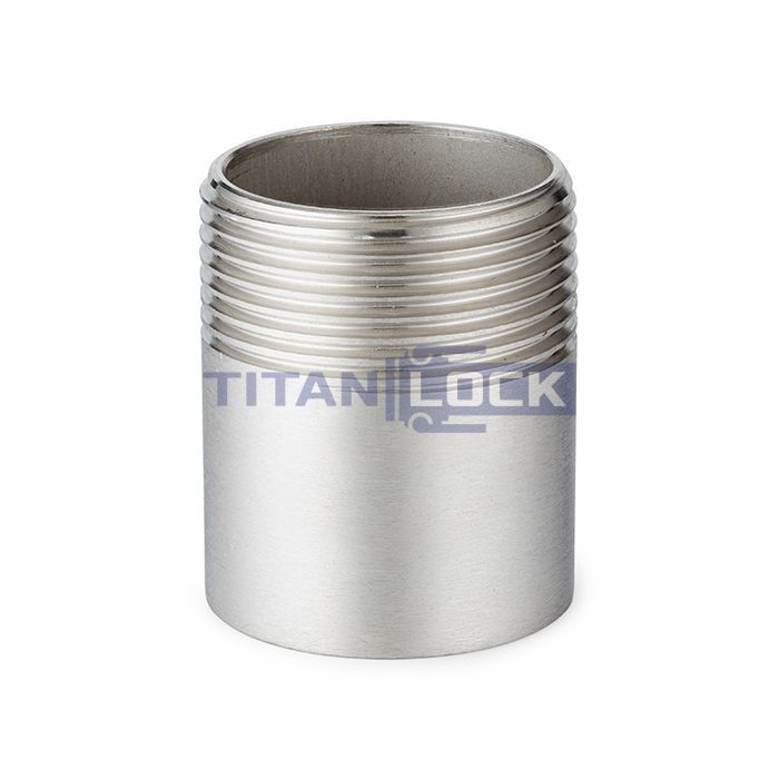 Ниппель приварной нержавеющий (полусгон), нар. резьба, DN20, TL20HRT TITAN LOCK  - Вид №1