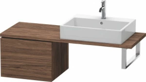 LC582202121 Шкафчик для компактной консоли L-Cube #LC5822 520 x 477 мм Орех темный декор