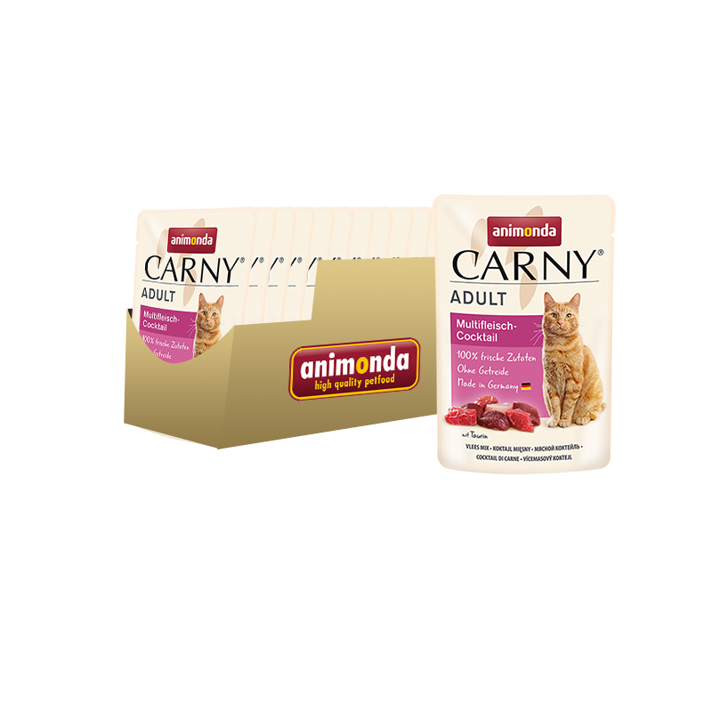 ПР0050433*12 Корм для кошек Carny Adult мясной коктейль пауч 85г (упаковка - 12 шт) Animonda 