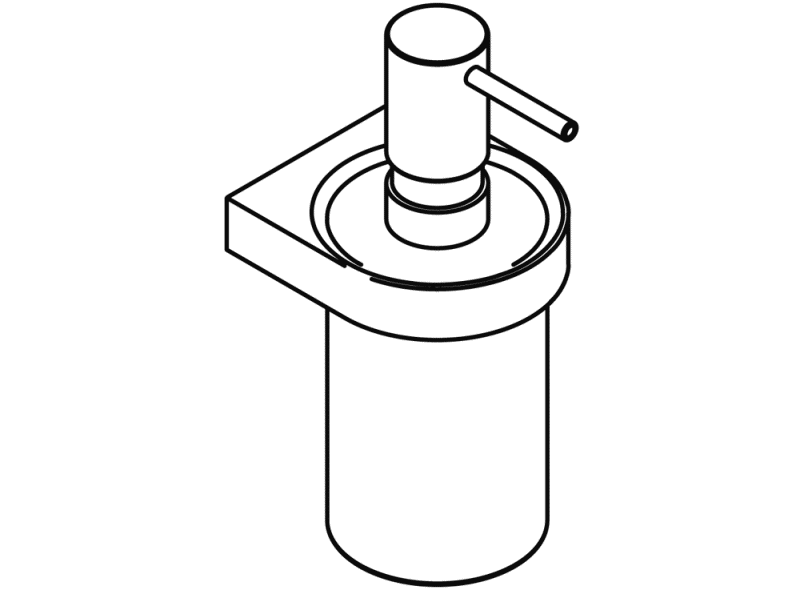 800.06.11041 Дозатор для мыла или дезинфицирующего средства с держателем HEWI System 800 - Вид №5