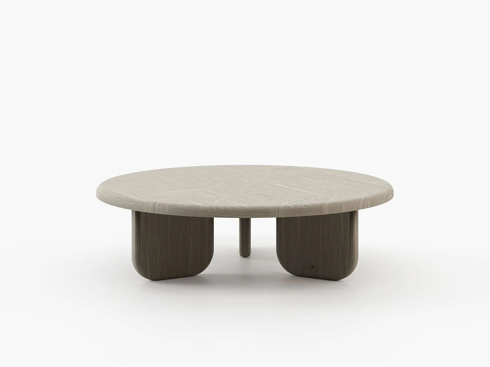 Круглый деревянный журнальный столик Laskasas Canvas ARCH-00151440 - Вид №4