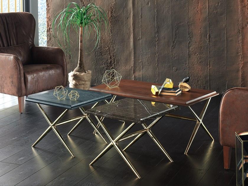 Enza Home Низкий прямоугольный деревянный журнальный столик Elegante sun-id-1513963 - Вид №1