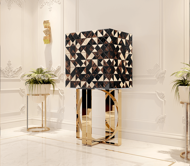 0-035 Пиксельный шкаф из орехового дерева Boca Do Lobo  - Вид №9