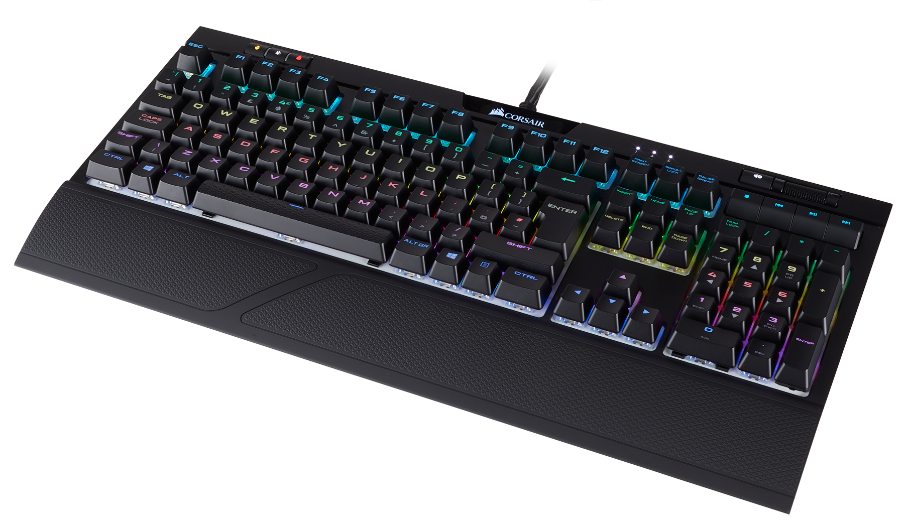 CH-9104113-RU Игровая клавиатура gaming™ strafe rgb mk.2 mechanical gaming keyboard, backlit rgb led, cherry mx silent (russian) Corsair Santreyd  - Вид №4