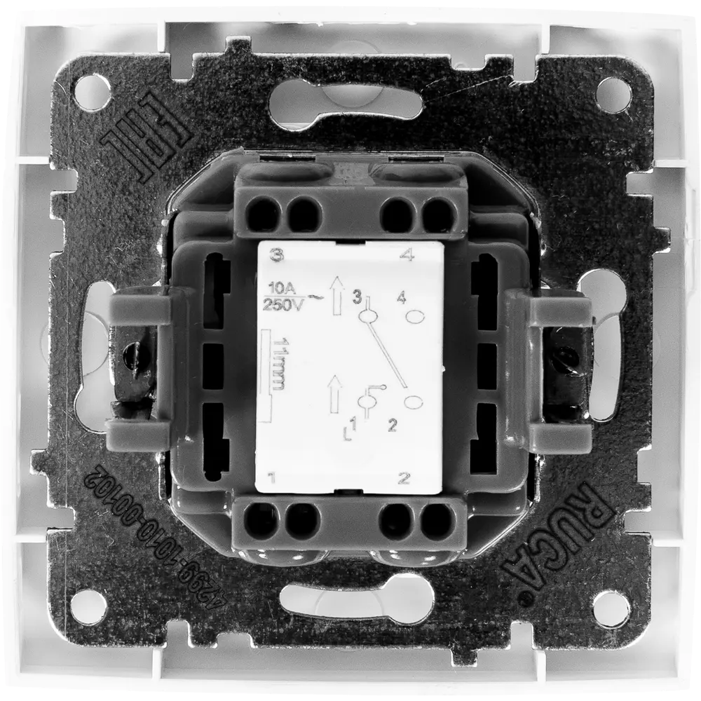 Выключатель встраиваемый Ruca 1 клавиша, цвет белый Santreyd STLM-2022967 - Вид №2