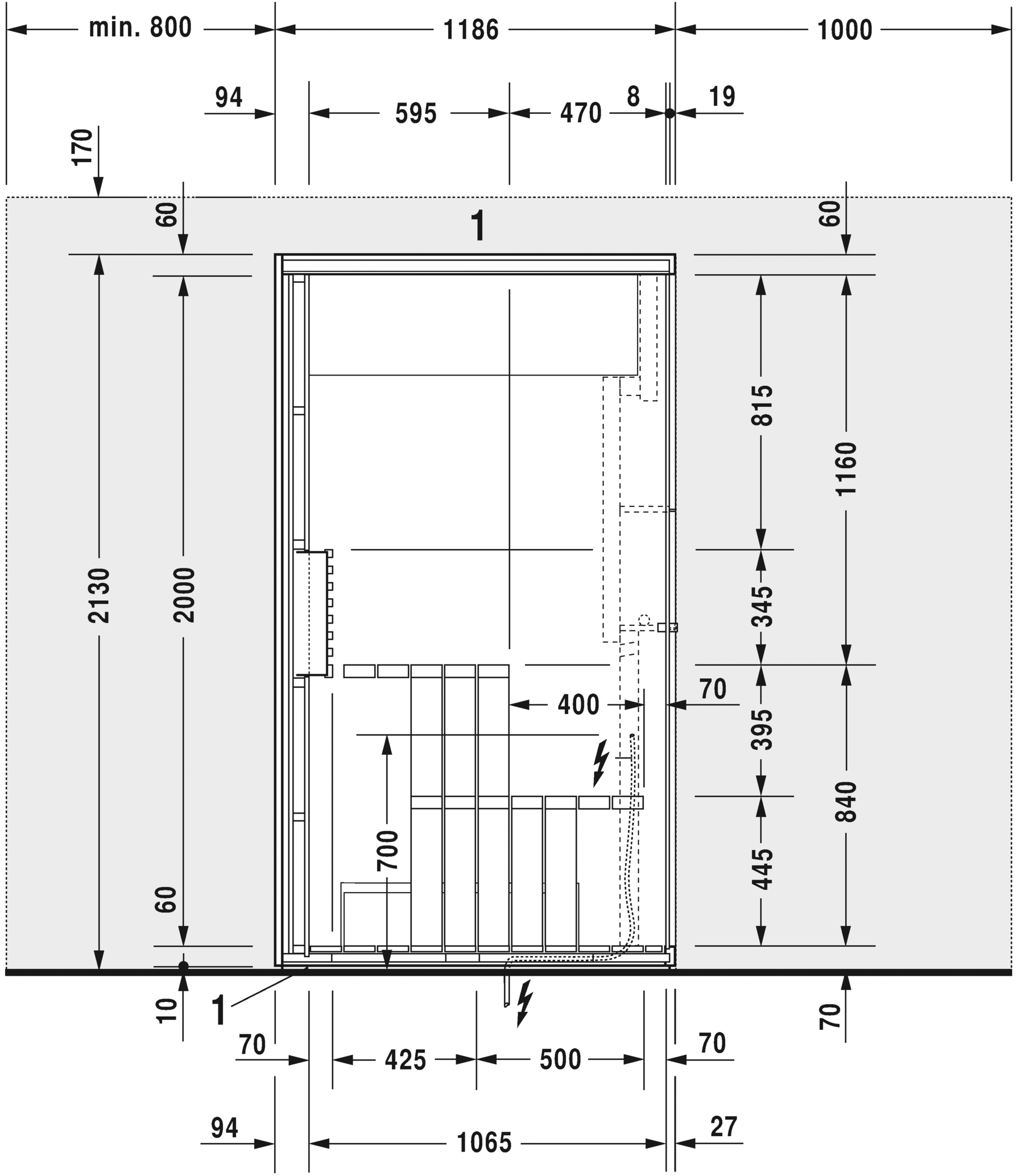7512..001011000 Inipi B Сауна Inipi B, отдельно стоящая Белый глянцевый декор Duravit  - Вид №8