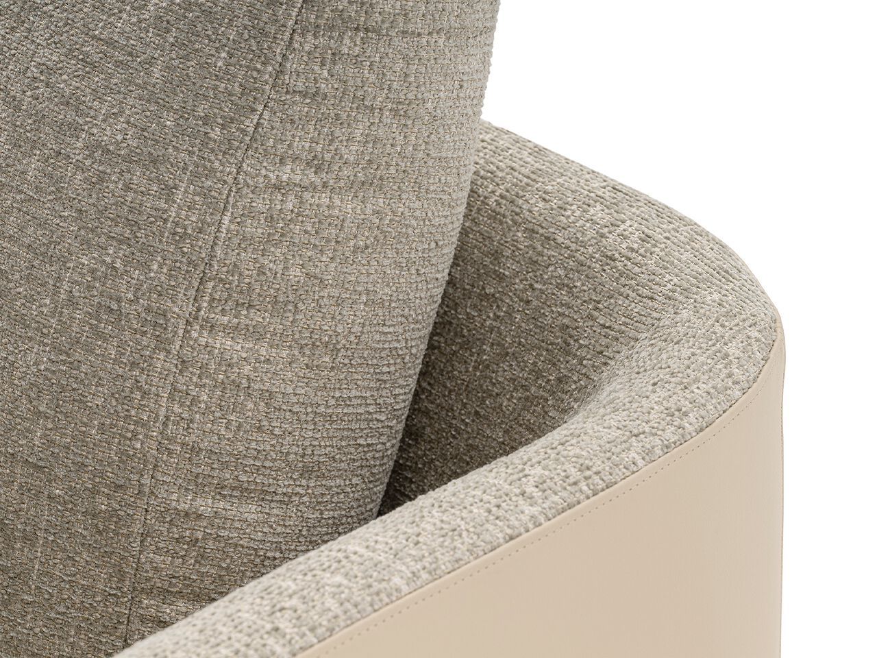 Ткань и кожа кресло для жизни Turri Joel ARCH-00129128 - Вид №3