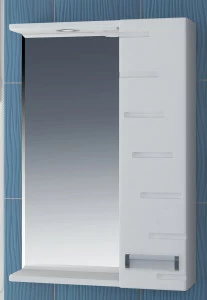 Зеркало Diana 500 прав со спотом520⨉150⨉700 мм белый