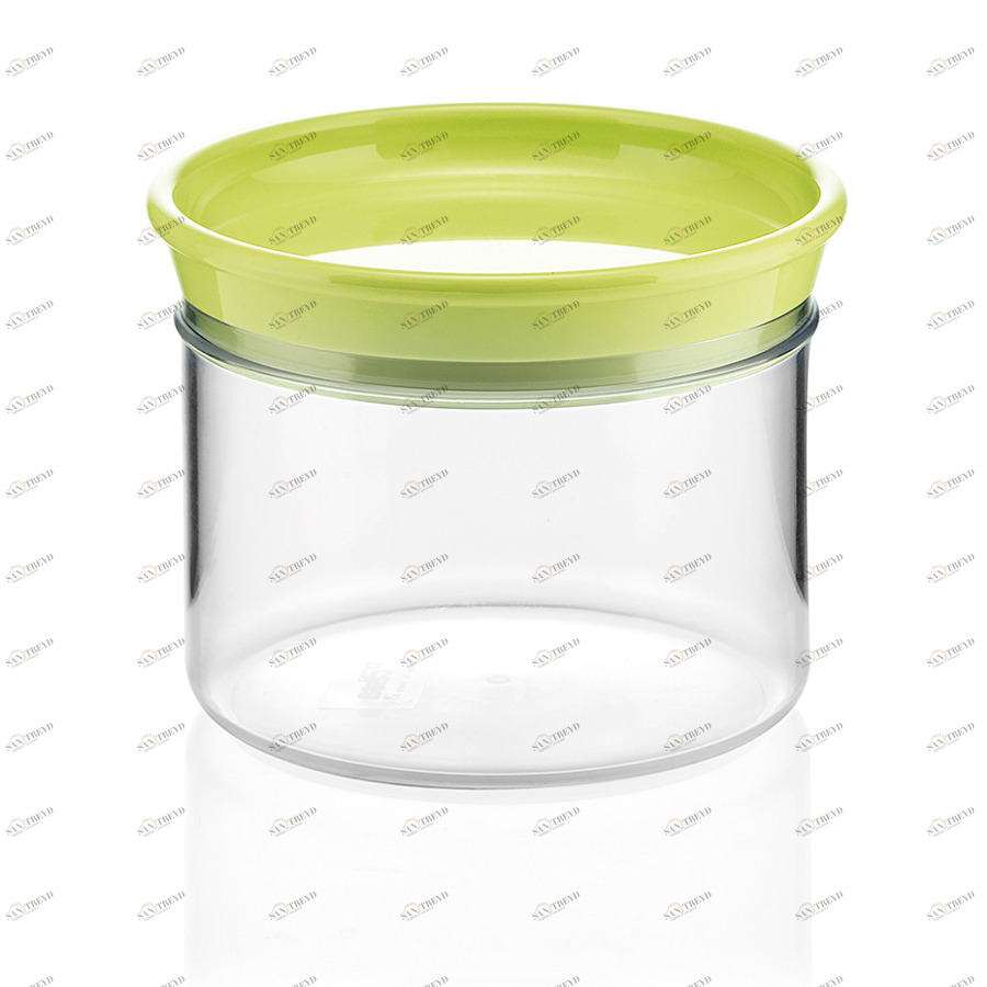 Банка пластиковая для сыпучих продуктов 500 мл зеленая Forme casa GUZZINI  00-3871059 Зеленый;прозрачный 