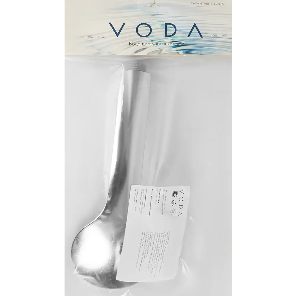 Лейка для душа Voda P03, 1 режим цвет хром STLM-2157820 - Вид №2