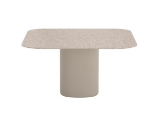 Квадратный стол для сада с термополимерным основанием